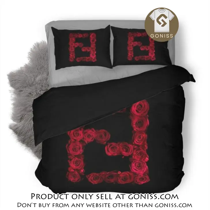 Fendi hot luxury logo fashion brand premium bedding set home decor gn5424973